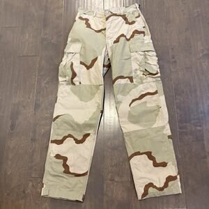 Vintage US Military Desert Camo Cargo Pants 3 color Camouflage 90s 1997 Trousers